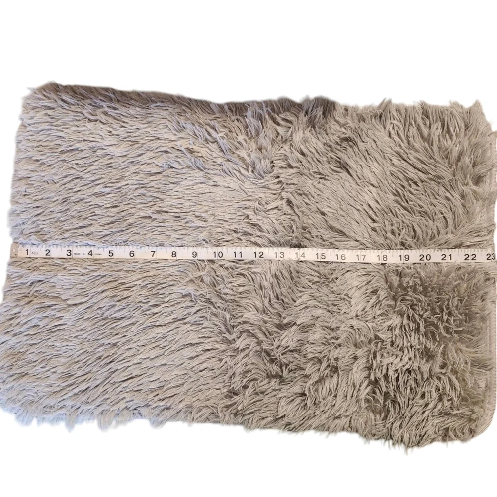 3 Piece Gray Bathroom Rug Set